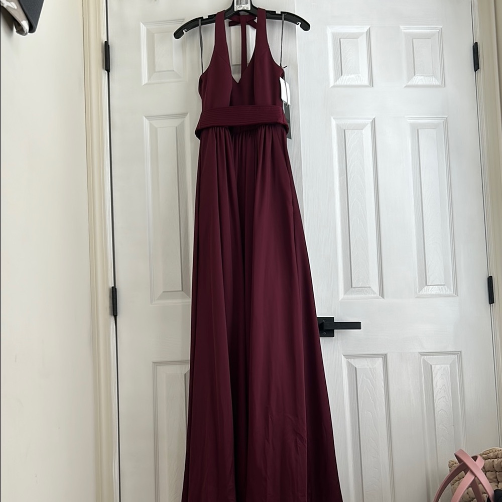 White by Vera Wang Red Halter Sundress for Weddings